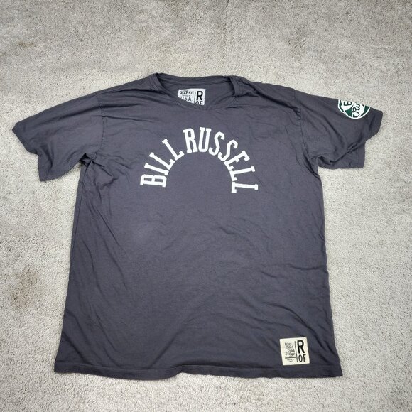 Roots of Fight X Bill Russell NYC Shirt Size 4XL XXXL Charcoal Vintage Style Y2K - Picture 1 of 8